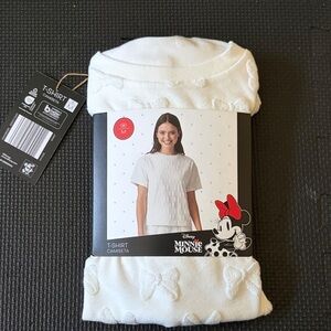 Disney Minnie Mouse Embossed White Tee